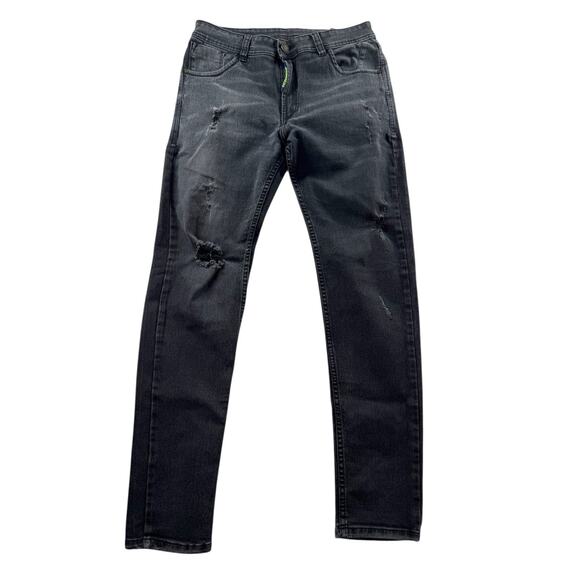 Dsquared2 Classic Kenny Twist Jeans Mens Size 34 Black Distressed Denim Italy
